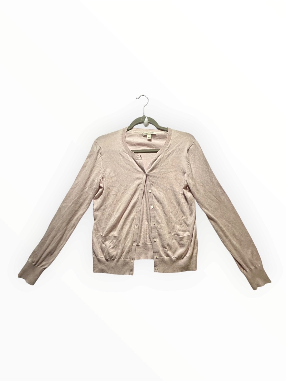 Banana Republic Pima Cotton Cashmere Blend Cardigan Pink L